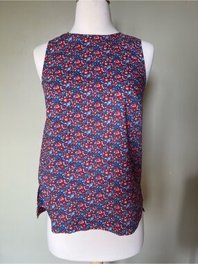 J CREW Liberty Sleeveless Floral Shell Top